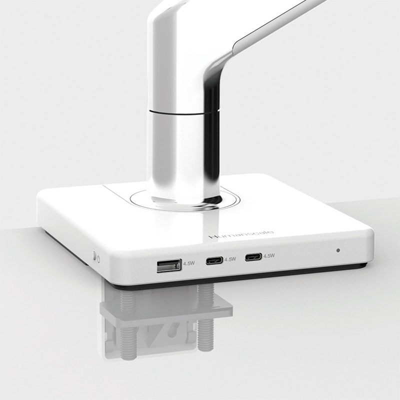 White M/Connect 3 docking station in a grey background