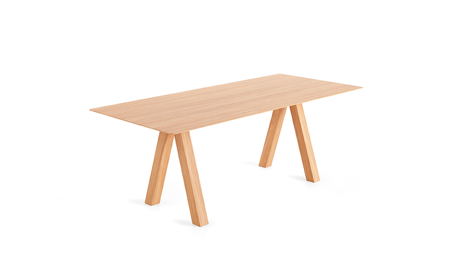 Viccarbe Trestle table in white background